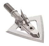 New Archery Products Deep-Cuts Vented Broadhead, 100 Grain, 1-1/16" Cutting Diameter, 3 Pack