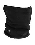 GOT Sports Polar Fleece Neck Warmer - Double-Layer Winter Ski Face Mask - Neck Gaiter Scarf for Skiing, Snowboarding, Running (Black)