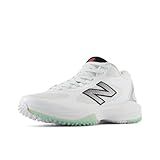 New Balance Men's FreezeLX V5 Turf Lacrosse Shoe, White/Black/Silver Metallic, 11 M