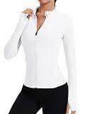 Rapbin Workout Jackets for Woman BBL Jacket Long Sleeve Zip Athletic Tops