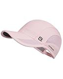 GADIEMKENSD Quick Drying Running Hat Summer Cooling Baseball Cap UPF50+ Sports Sun Caps Breathable Mesh Lightweigh Dad Hats Unstructured for Golf Workout Hiking Gym Travel Camping Pink M