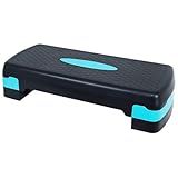 Fitvids Adjustable Workout Aerobic Stepper Step Platform Trainer, 27-Inch, Multiple Colors