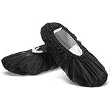 Larrel Bowling Shoe Covers Men, Reusable Black Shoes Covers Non-Slip Easy-On Shoe Cover Protector Accessories for Women Men Sports Supplies Bowling Equipment Floor Protection(M)