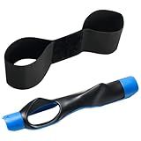 VAYTOP Golf Grip Trainer with Swing Band, Lightweight Ergonomic Training Aid for Grip Strength & Swing Technique, Build Muscle Memory for Beginners to Advanced Golfers (Indoor/Outdoor)