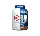 Dymatize Elite Casein Protein Powder, Chocolate, 100% Micellar Casein, 25g Protein, 5.4g BCAAs, 2.3g Leucine, Slow Absorbing for Overnight Muscle Recovery, 4 lb (50 Servings)