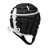 Canterbury Adult Unisex Rugby Core Headguard | 360 Coverage | Soft-Edged Chin Strap | Designed Holes Aid Ventilation | Foam Padding Headguard, Black, L