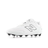New Balance Unisex-Adult 442 PRO FG V3 Soccer Shoe, Nb 103 White/Black 100, Men 10.5 / Women 12