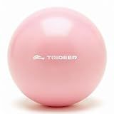 Trideer 9-Inch Pilates Ball, Small Exercise Ball for Yoga, Core Training, Physical Therapy, Balance, Stability and Stretching Pilates Equipment with Inflation Straw