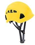 Troy Safety, HP55 Adjustable ABS Climbing Helmet, 6-Point Suspension, Designed for Climbing, Riding and Construction, 1 Ea Yellow