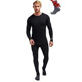 100% Merino Wool Base Layer Men Set - Thermal Underwear for Men Long Johns (Medium, 250 Charcoal Grey)