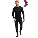 Merino.tech Merino Wool Base Layer Mens Set - Heavyweight, Midweight, Lite Merino Wool Thermal Underwear For Men Top, Bottom (Medium, 250 Charcoal Grey)