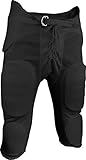 Sports Unlimited Double Knit Integrated Adult Football Pants, Men Football Practice Pants, Black
