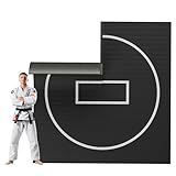 Kaoshan Multi-Size Foam/Inflatable Wrestling Mat - Durable Jiu Jitsu Mats, 10'x10' Wrestling Mats for Home, Flexi Roll Judo Training Mat for MMA, Grappling,BJJ, Martial Arts & Boxing