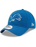 New Era NFL Core Classic 9TWENTY Team Color Adjustable Hat Cap One Size Fits All (US, Alpha, One Size, Detroit Lions Blue, Detroit Lions)