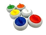 Curling Stone Fridge Magnets Set of 6 - Curling Fan Gift for Refrigerator Locker or Whiteboard - Handcrafted in USA - 3D Printed Sport Magnets in 6 Colors