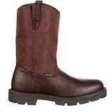 Georgia Boot Homeland Waterproof Wellington Work Boot, Brown, Size 10.5(W)