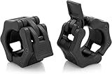 Greententljs Olympic Barbell Collar 2 inch Quick Release Pair of Locking 2" Pro Weight Bar Plate Locks Clamp Clips for Workout Weightlifting Fitness Training (Black)
