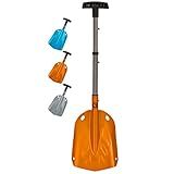 G2 Backcountry Lightweight Telescopic Avalanche Snow Shovel, Storage Down to 13 inch, Durable Aluminum Alloy Material, ABS Anti-Slip Proof Handle, Compact Storage Size (Orange)