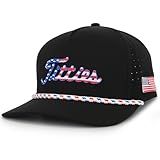 Curves & Clubs Titties Golf Hats Men – Funny Golf Hats for Men – One Size Adjustable Men’s Hat – Moisture-Wicking, Breathable & Durable Rope Hat – Perfect Golf Gift