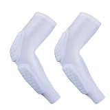 GUOZI Padded Arm Sleeves 2 Pack Elbow Forearm Pads for Football Volleyball