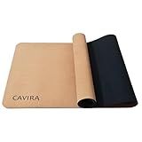 Cork Yoga Mat with Rubber Base – Durable & Comfortable & Eco-Friendly | Professional Yoga Mat for Hot Yoga, Pilates & Fitness
