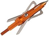 Rage Crossbow X, 2-Blade Archery Arrow Broadhead, 100 Grain with Shock Collar Technology (3-Pack)