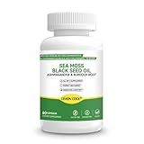 LEMON CODE Sea Moss & Black Seed Oil Capsules with Burdock & Bladderwrack & Ashwagandha, Vitamin C&D,Natural Herbal Complex for Daily Balance, Energy & Digestive Support, Vegan, Non-GMO, 60 Capsules