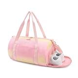 STELLE Dance Bag for Girls Sports Duffle with Shoe Compartment(SSS,F) | Ballet bag,Gymnastics bag,Rainbow,Gift,Cheer duffle Bag,Travel,Gym bag