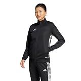 adidas Women's Tiro 25 Essentials Training Soccer Jacket, Black/White, Medium