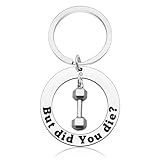 Funny Workout Gift Inspirational Keychain Fitness Gifts for Women Sports Lover Present Funny Gym Workout Jewelry Dumbbell Bodybuilding Keychain Fitness Trainer Keepsake Retirement Birthday Present