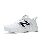 New Balance Men's FuelCell 4040 V8 Turf-Trainer Baseball Shoe, White/Black, 12.5 M