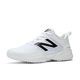 New Balance Men's FuelCell 4040 V8 Turf-Trainer Baseball Shoe, White/Black, 12.5 M