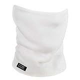 GOT Sports Polar Fleece Neck Warmer - Double-Layer Winter Ski Face Mask - Neck Gaiter Scarf for Skiing, Snowboarding, Running (White)