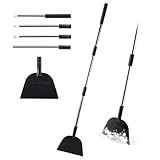 Yocada Snow Shovel ice Scraper Tool 66.3 inch Tall Long Handle Heavy Duty Snow Ice Remover Scraper Weed Removal Tool for Driveway Walkway Road Outdoor Garden Lawn
