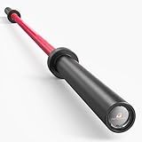 PAPABABE Olympic Barbell – 7ft 45LB Cerakote Power Bar, 1500LB Capacity, 2 inch Olympic Sleeves for Heavy-Duty Lifts & Competition Prep