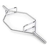 Marcy Olympic Hex Bar, Trap Bar for Squats, Deadlifts and Shrugs, Chrome-Plated Finish HTB-6921