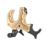 Stan OnneX Clicker Thumb Bow Release Aid for Archery & Hunting - Adjustable, DLC-Coated Resistant Internals, Smooth Action, Click-Feedback System, Modular 3 or 4 Finger Fit, Heavy Metal, Medium
