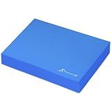 ProsourceFit Exercise Balance Pad – Non-Slip Cushioned Foam Mat & Knee Pad for Fitness and Stability Training, Yoga, Physical Therapy 15.5”x12.75”, Blue