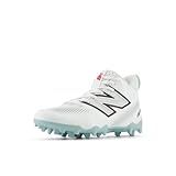 New Balance Freezelx V5 Lacrosse Shoe, White/Black, 4 US Unisex Big Kid