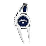 Callaway 4-in-1 Golf Divot Repair Tool, Navy/Silver