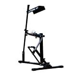 Louisville Slugger Black Flame Manual Pitching Machine - No Electricity, Up to 50 MPH, 3-in-1 Strikes/Fly Balls/Grounders, Baseball & Softball, Youth to Adult, Backyard & Field