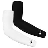 Achiou Volleyball Arm Sleeves for Women, Cooling Ice Silk Sun Sleeves Youth