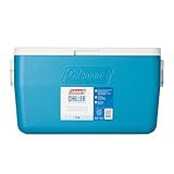 Coleman Chiller 48qt Insulated Portable Cooler with Ice Retention & Heavy-Duty Handles, Made in USA, Great for Camping, Tailgating, Parties, Sports, Concerts & More