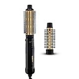Conair 2-in-1 Hot Air Curling Combo, Includes 1.5-inch Curl Brush and 1-inch Aluminum Bristle Brush