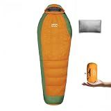 HLITMOUT Mummy Down Sleeping Bag with Pillow for Backpacking