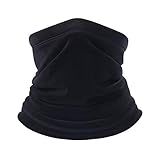 B BINMEFVN Polar Fleece Neck Warmer - Windproof Winter Neck Gaiter Cold Weather Face Mask For Men Women - 1 Pack