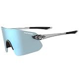 Tifosi Vogel SL Sport Sunglasses (Crystal Smoke, Smoke Bright Blue Mirror)