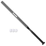 Franklin Sports MLB Baseball Training Bat + Balls - Thin Stick Training Equipment for Hitting Practice - Skinny Mini Bat + Ball Set for Contact Batting - 30"