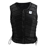 Menolana Horse Riding Safety Eventing Equestrian Protective for Adults Boys and Girls, Equine Equestrian Equipment Supplies, Black, Women S