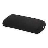 Gaiam Yoga Bolster - Long, Rectangular Meditation Pillow - Supportive Cushion for Restorative Yoga and Sitting on the Floor - Built-In Carrying Handle - Machine Washable Cover'